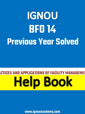 IGNOU BFO 14 Previous Year Solved Question Paper